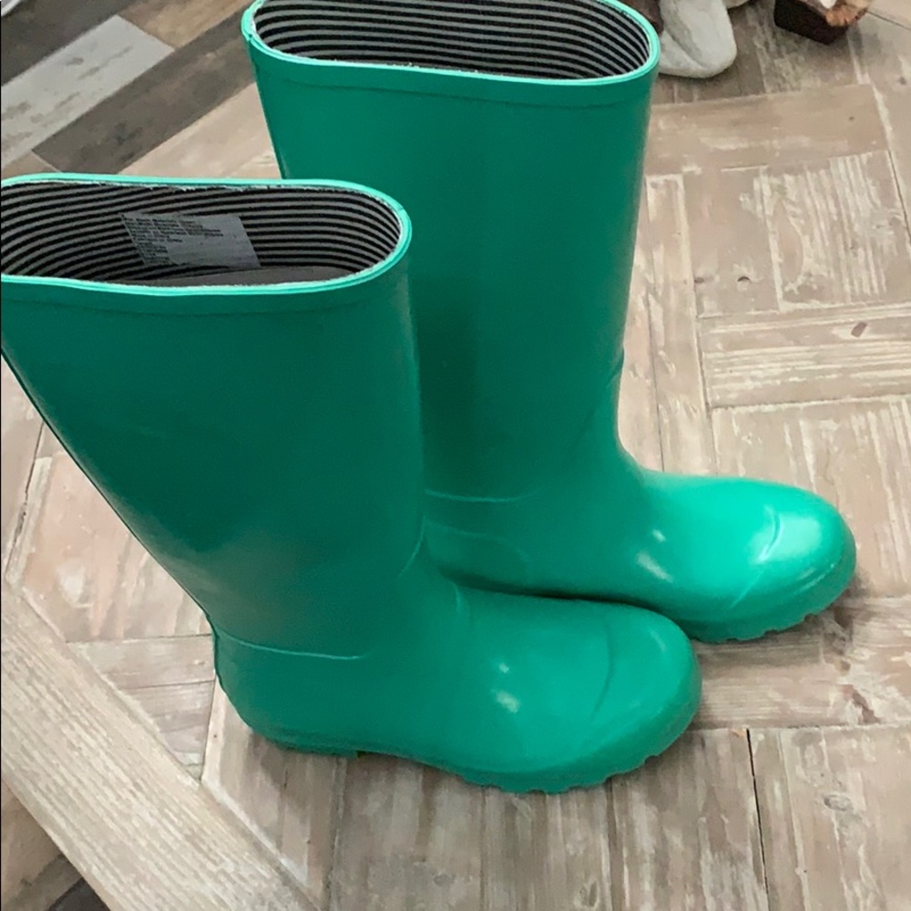 Teal Rain Boots, 9
